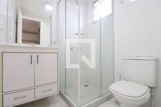 Banheiro da Suíte de apartamento para alugar com 2 quartos, 63m² em Água Branca, São Paulo