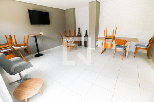 Área comum - Salão de festas de kitnet/studio à venda com 1 quarto, 27m² em Paraíso do Morumbi, São Paulo