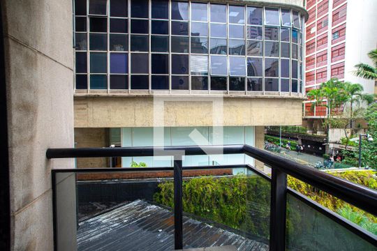 Varanda da Sala de apartamento para alugar com 1 quarto, 58m² em Consolação, São Paulo