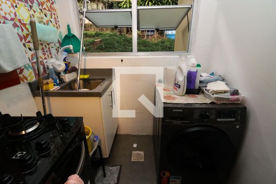 Cozinha e Área de Serviço de apartamento à venda com 1 quarto, 49m² em Santa Tereza, Porto Alegre
