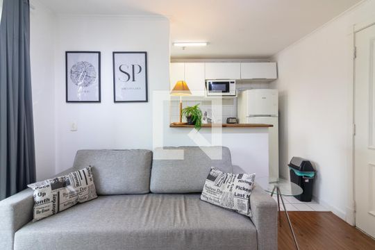 Sala de apartamento para alugar com 2 quartos, 55m² em Vila Olímpia, São Paulo