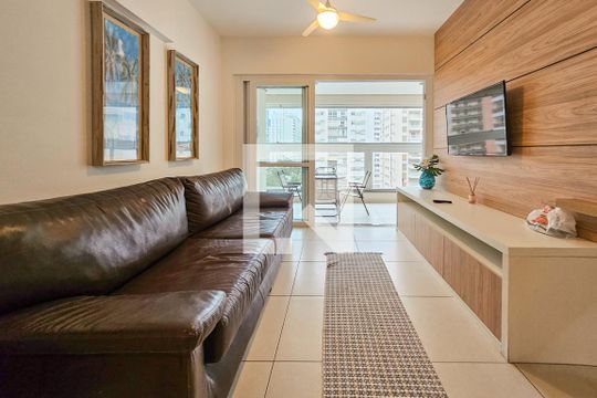 Sala de apartamento para alugar com 3 quartos, 110m² em Centro, Guarujá