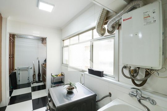 Área de Serviço e Banheiro de Serviço de apartamento à venda com 3 quartos, 125m² em Santana, São Paulo