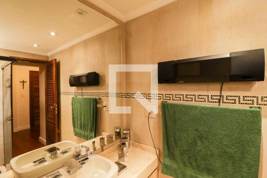 Banheiro da Suíte de apartamento à venda com 3 quartos, 125m² em Santana, São Paulo