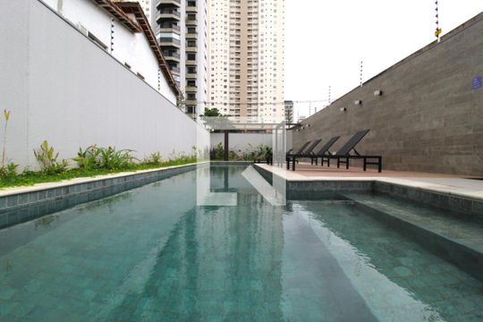 Área Comum - Piscina de kitnet/studio à venda com 1 quarto, 26m² em Vila Olímpia, São Paulo