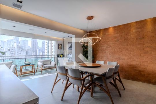 Sala de apartamento para alugar com 2 quartos, 119m² em Vila Andrade, São Paulo