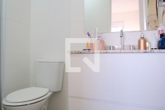 Banheiro da Suíte de apartamento à venda com 1 quarto, 50m² em Tatuapé, São Paulo