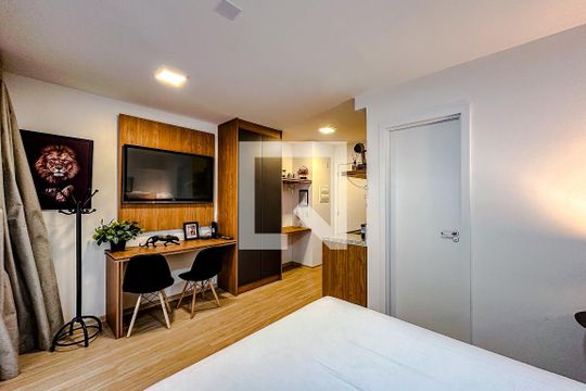 Sala/Quarto de apartamento para alugar com 1 quarto, 27m² em Liberdade, São Paulo