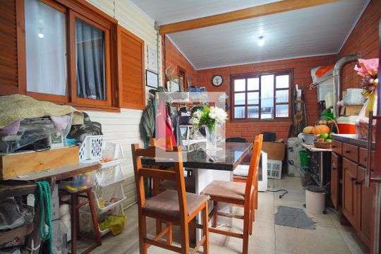 Área gourmet de casa à venda com 2 quartos, 65m² em Canudos, Novo Hamburgo