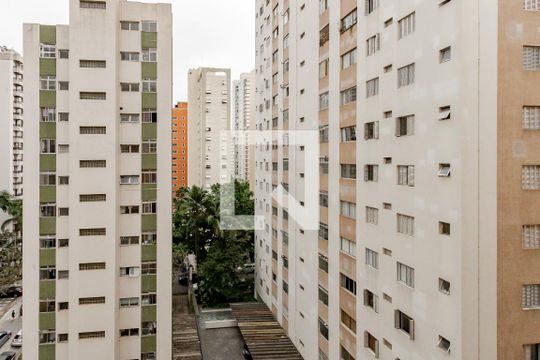 Vista da Sala de apartamento para alugar com 1 quarto, 45m² em Brooklin Paulista, São Paulo