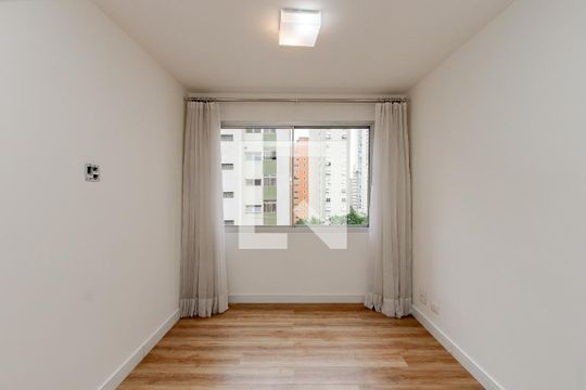 Sala de apartamento para alugar com 1 quarto, 45m² em Brooklin Paulista, São Paulo
