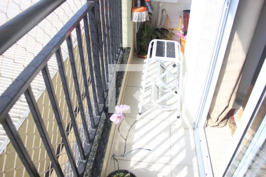 Varanda da Sala de apartamento à venda com 2 quartos, 49m² em Taboão, Guarulhos