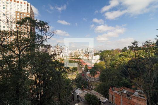 Vista do Varanda do Quarto de kitnet/studio para alugar com 1 quarto, 24m² em Cidade Jardim, São Paulo