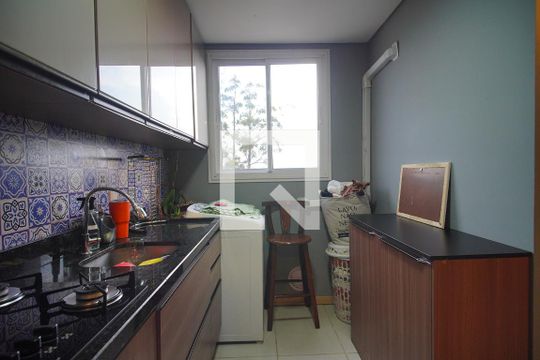 Cozinha de apartamento à venda com 2 quartos, 51m² em Santo Afonso, Novo Hamburgo
