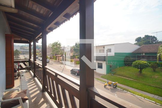 varanda da Suíte de casa à venda com 3 quartos, 630m² em Canudos, Novo Hamburgo