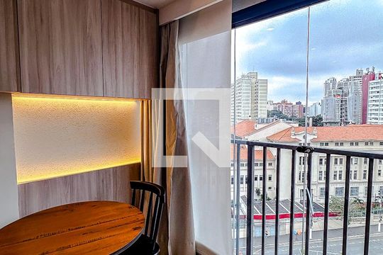 Varanda Studio de apartamento para alugar com 1 quarto, 26m² em Vila Mariana, São Paulo