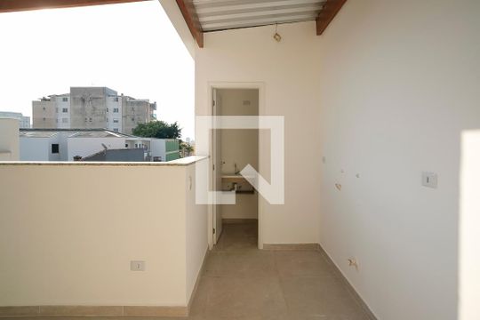 Varanda e área de serviço de apartamento à venda com 2 quartos, 109m² em Santa Maria, São Caetano do Sul
