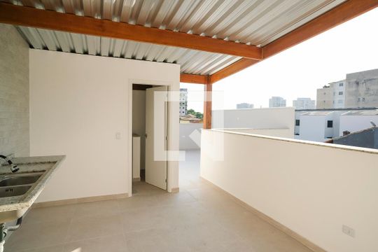 Varanda e área de serviço de apartamento à venda com 2 quartos, 109m² em Santa Maria, São Caetano do Sul
