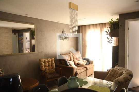 Sala de apartamento para alugar com 2 quartos, 61m² em Bairro Nakamura Park, Cotia