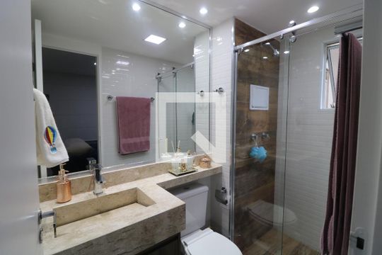 Banheiro da Suíte de apartamento à venda com 3 quartos, 62m² em Vila Ema, São Paulo
