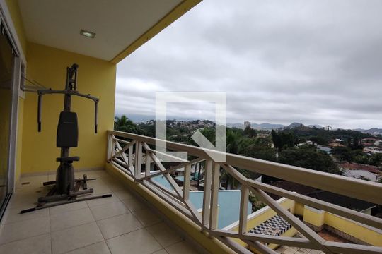 Varanda de casa de condomínio à venda com 4 quartos, 250m² em Anil, Rio de Janeiro