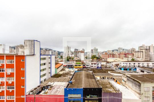 Sala de apartamento para alugar com 1 quarto, 41m² em Boqueirão, Praia Grande