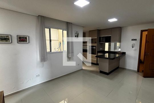 Sala de apartamento à venda com 2 quartos, 60m² em Jardim Ana Maria, Santo André