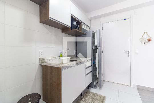 Cozinha de apartamento para alugar com 2 quartos, 42m² em Vila Água Funda, São Paulo