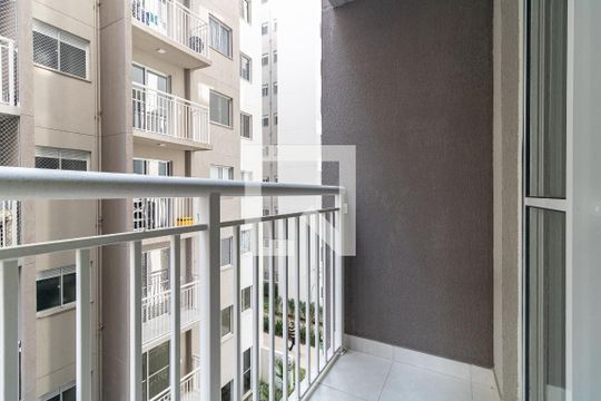 Varanda da Sala de apartamento para alugar com 2 quartos, 42m² em Vila Água Funda, São Paulo