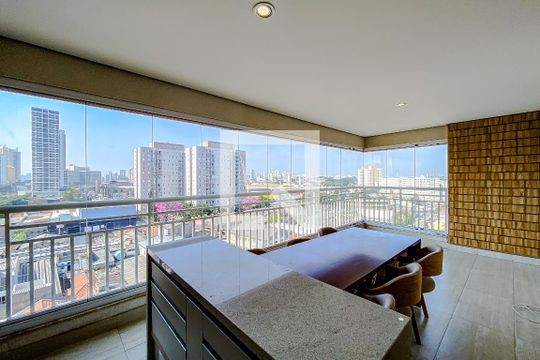Varanda da Sala de apartamento à venda com 2 quartos, 101m² em Quinta da Paineira, São Paulo