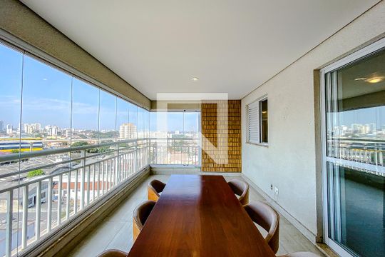 Varanda da Sala de apartamento à venda com 2 quartos, 101m² em Quinta da Paineira, São Paulo