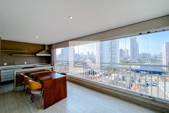 Varanda da Sala de apartamento à venda com 2 quartos, 101m² em Quinta da Paineira, São Paulo