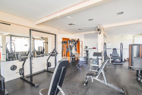 Área comum - Academia de apartamento para alugar com 3 quartos, 69m² em Vila Camilópolis, Santo André