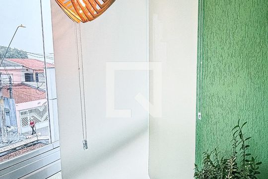 Varanda Suite 1 de casa à venda com 3 quartos, 161m² em Vila Scarpelli, Santo André