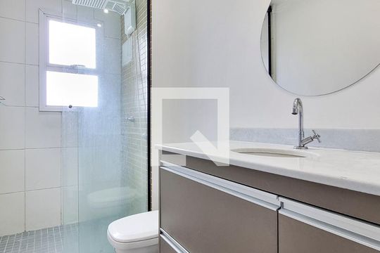 Banheiro da Suíte de apartamento para alugar com 3 quartos, 75m² em Vila Industrial, São José dos Campos