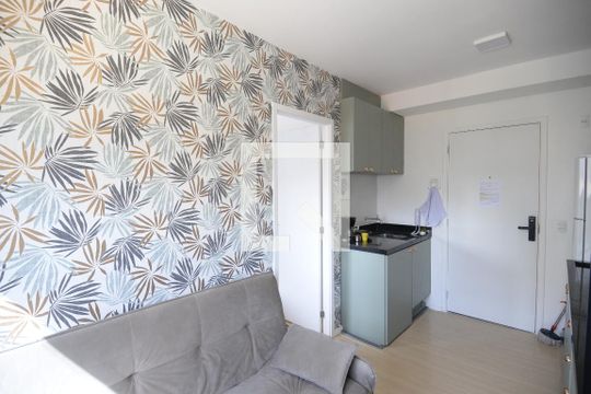 Sala de apartamento para alugar com 1 quarto, 25m² em Liberdade, São Paulo
