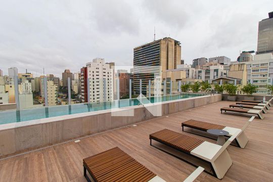 Área comum - Piscina de kitnet/studio à venda com 1 quarto, 27m² em Bela Vista, São Paulo