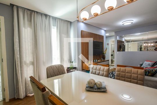 Sala de Jantar de apartamento para alugar com 3 quartos, 75m² em Vila Valparaíso, Santo André