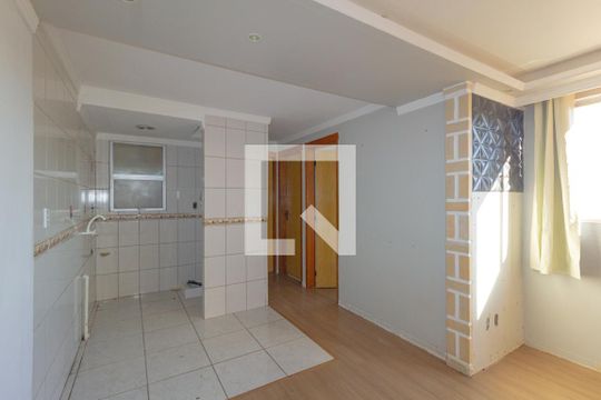 Sala/Cozinha de apartamento para alugar com 2 quartos, 43m² em Olaria, Canoas