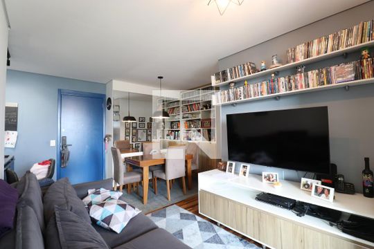 Sala de apartamento à venda com 2 quartos, 68m² em Água Branca, São Paulo