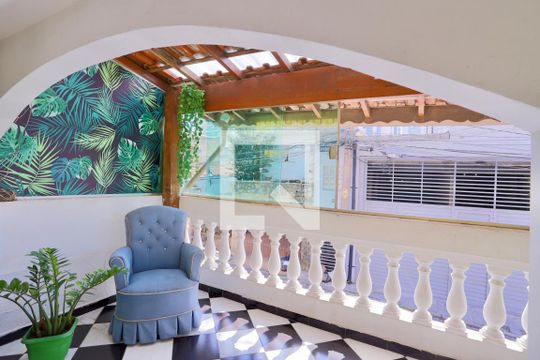 Varanda da Sala de casa à venda com 6 quartos, 176m² em Vila Invernada, São Paulo
