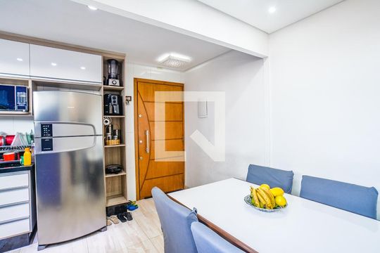 Sala de Jantar de apartamento à venda com 2 quartos, 46m² em Vila Progresso, Santo André