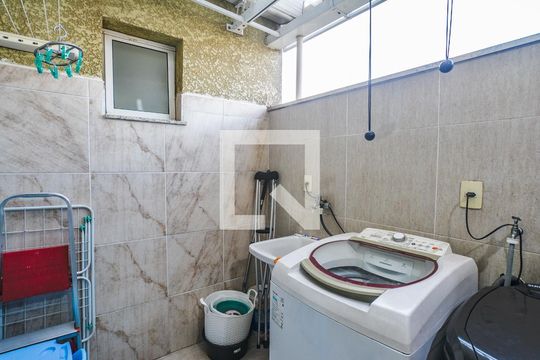 Área de Serviço de apartamento à venda com 2 quartos, 46m² em Vila Progresso, Santo André
