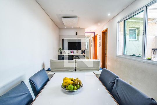 Sala de Jantar de apartamento à venda com 2 quartos, 46m² em Vila Progresso, Santo André
