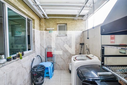 Área de Serviço de apartamento à venda com 2 quartos, 46m² em Vila Progresso, Santo André