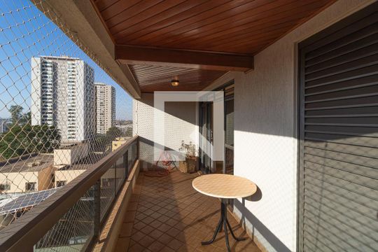 Varanda da Sala e Quarto de apartamento para alugar com 3 quartos, 107m² em Subsetor Sul - 3 (s-3), Ribeirão Preto