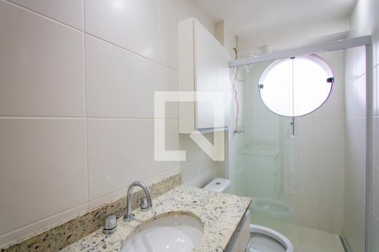 Banheiro do quarto 1 de apartamento para alugar com 3 quartos, 85m² em Jardim Bela Vista, Santo André