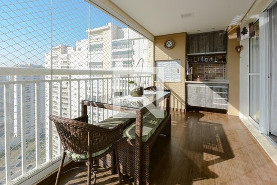 Varanda da Sala de apartamento para alugar com 3 quartos, 123m² em Centro, São Bernardo do Campo
