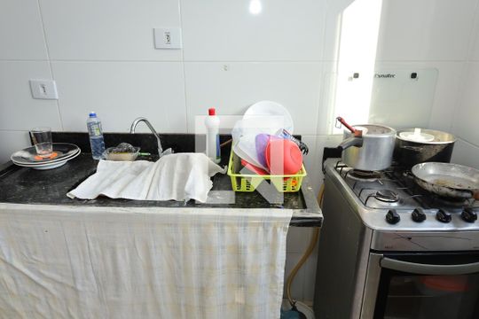Cozinha de apartamento para alugar com 2 quartos, 38m² em Vila Progresso (zona Leste), São Paulo