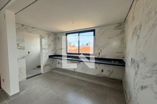 Cozinha de apartamento à venda com 3 quartos, 85m² em Inconfidentes, Contagem